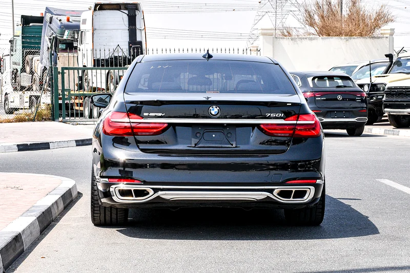 2017 BMW 7-Series 750i 8 Cylinders Engine Petrol Black Beige Sedan