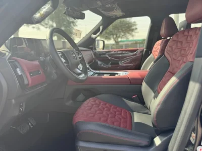 2026 Nissan Patrol LE Titanium 3.5L V6 Twin Turbo Engine Black Red SUV GCC Specs