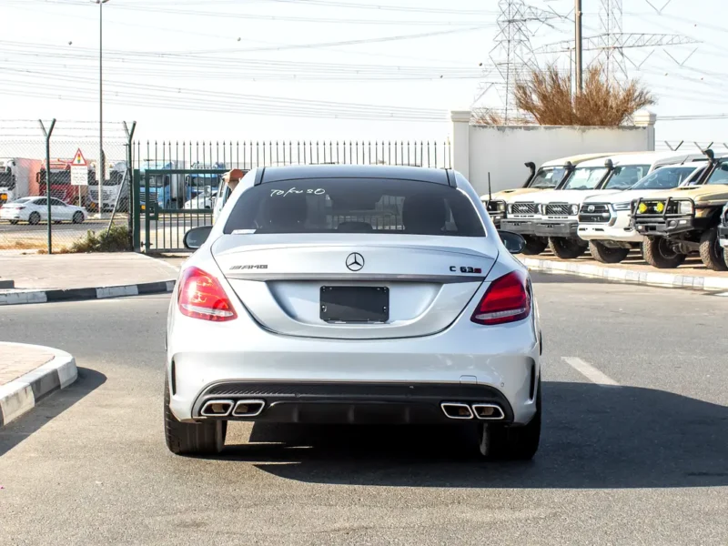 2016 Mercedes-Benz C-Class C63 S AMG 8 Cylinder Engine Silver Black Sedan