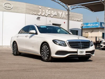 2018 Mercedes-Benz E-Class E400 4Matic 6 Cylinders Engine White Black Sedan