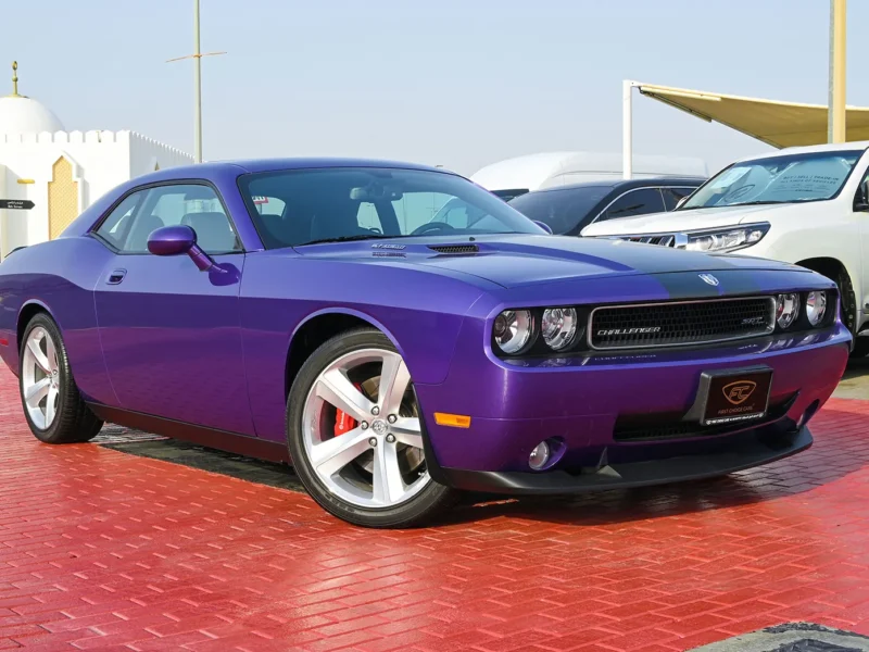 2010 Dodge Challenger SRT8 6.1L 8 Cylinders Engine Purple Black Sedan