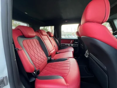 2019 Mercedes-Benz G 63 AMG 8 Cylinders Engine White Red SUV 4WD