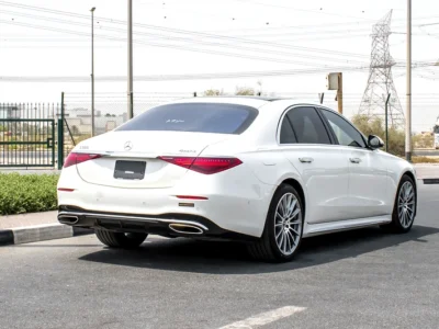 2022 Mercedes-Benz S-Class S 500l 6 Cylinder Engine Petrol White Black Sedan