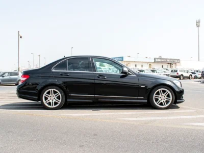 2008 Mercedes-Benz C-Class C250 6 Cylinders Engine Black Sedan Clean Car