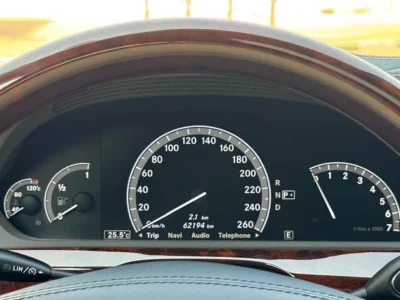 2012 Mercedes-Benz S-Class S 550 8 Cylinders Engine Silver Black Sedan RWD