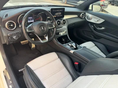 2017 Mercedes-Benz C-Class C63 AMG 8 Cylinders Engine White Black Coupe