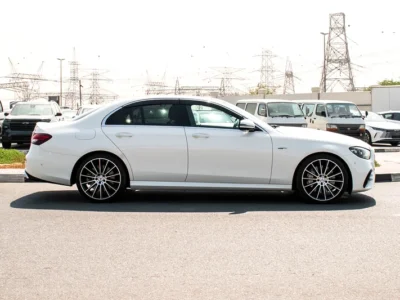 2021 Mercedes-Benz E-Class E53 AMG 6 Cylinders Engine White Beige Sedan