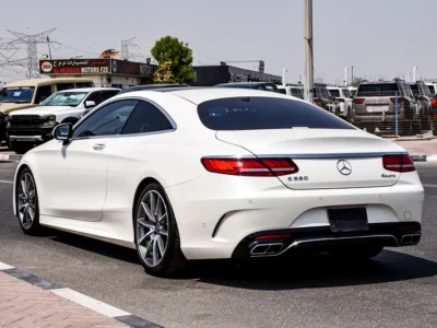 2018 Mercedes-Benz S-Class S 560 4MATIC 8 Cylinders Engine White Red Coupe