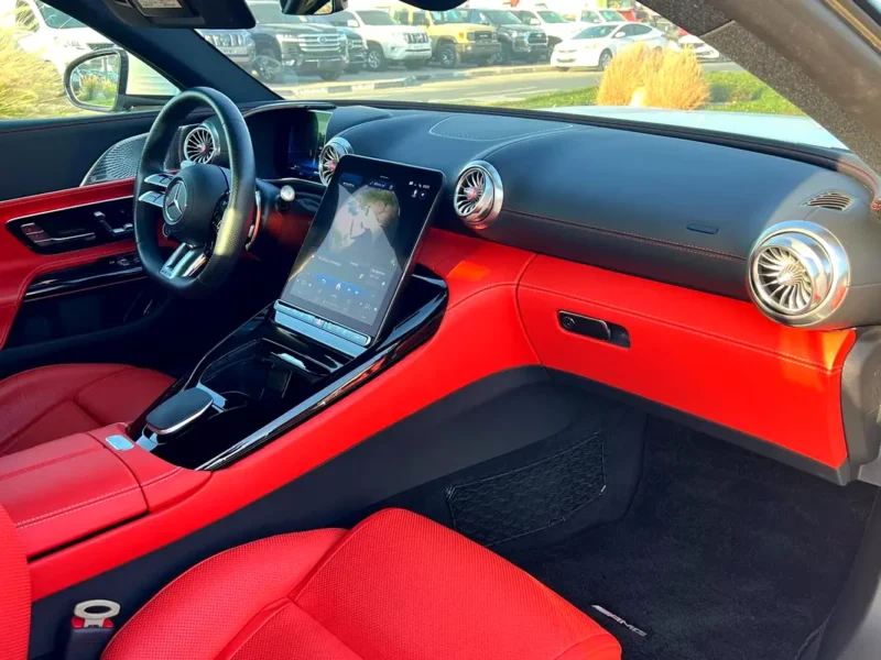 2023 Mercedes-Benz SL-Class SL 43 AMG 4 Cylinder Engine White Red Coupe