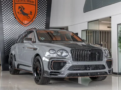 2025 Bentley Bentayga ORIGINAL MANSORY Evo Bespoke Carbon Exterior Grey Orange