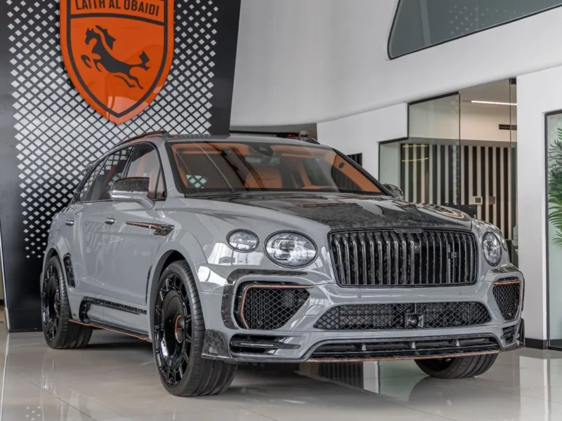 2025 Bentley Bentayga ORIGINAL MANSORY Evo Bespoke Carbon Exterior Grey Orange