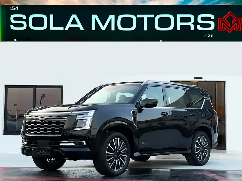 2025 NISSAN PATROL PLATINUM 3.5 TWIN TURBO V6 Engine Black Beige SUV