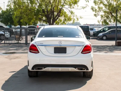 2016 Mercedes-Benz C-Class C200 4 Cylinder Engine White Black Sedan