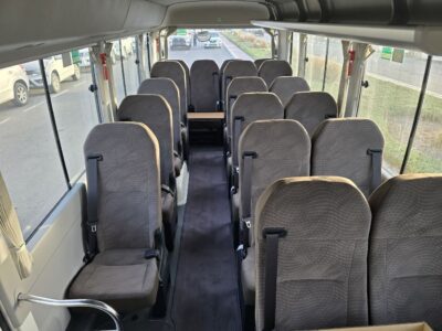 2025 Toyota Coaster 4.0L 4 Cylinders Engine White Grey Coaster 23-Seater
