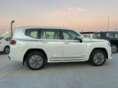 2025 Toyota Land Cruiser VXR 3.3L 6 Cylinder Engine Diesel White Red SUV