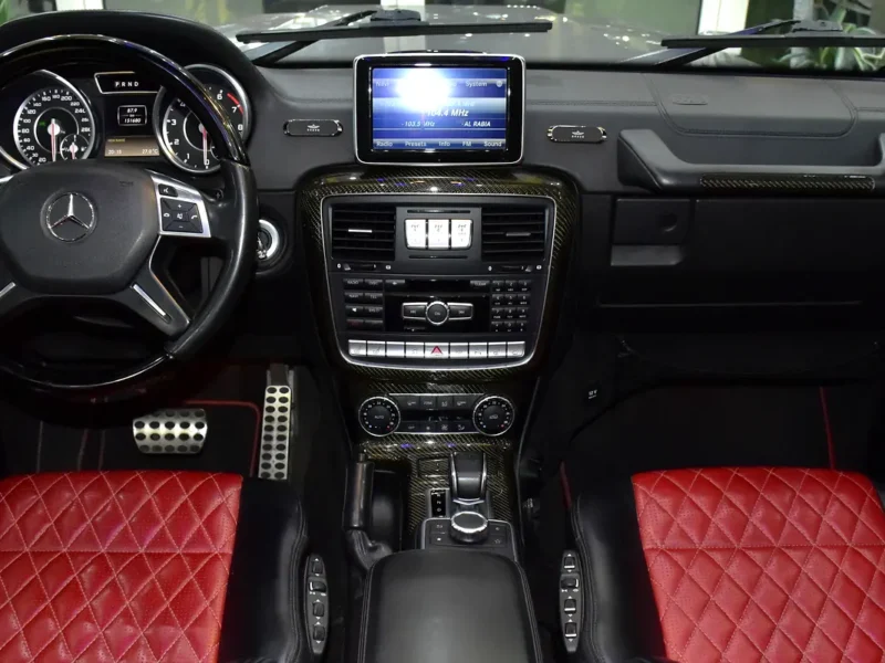 2015 Mercedes-Benz G-Class G 63 AMG 8 Cylinders Engine Silver Red SUV GCC