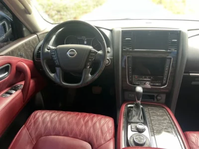 2021 Nissan Patrol LE PLATINUM 6 Cylinders Engine Gold Red SUV GCC Specs