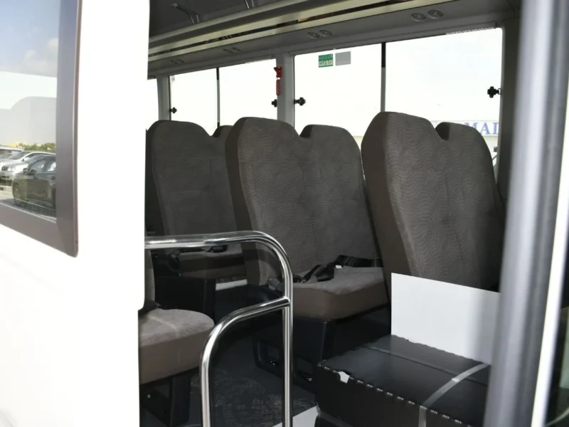 2025 Toyota Coaster 2.7L 4 Cylinders Engine White Grey Bus GCC Specs