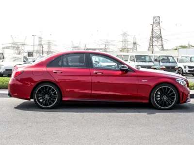 2021 Mercedes-Benz C-Class C43 AMG 6 Cylinder Engine Red Black Sedan