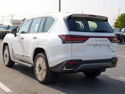 2024 Lexus LX 600 6 Cylinders Engine GCC Specs White Tan SUV