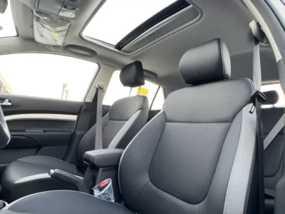 2025 Kia KX1 Other 4 Cylinders Engine White Black Hatchback