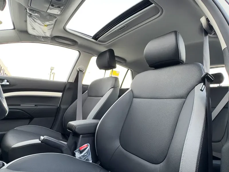 2025 Kia KX1 Other 4 Cylinders Engine White Black Hatchback