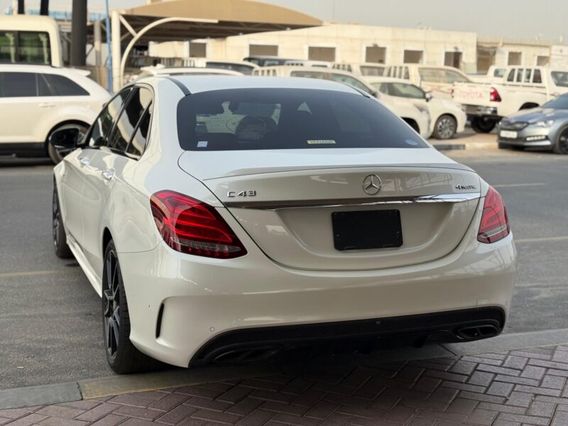 2016 Mercedes-AMG C 43 3.0 liters V6 Engine Petrol White Red Sedan