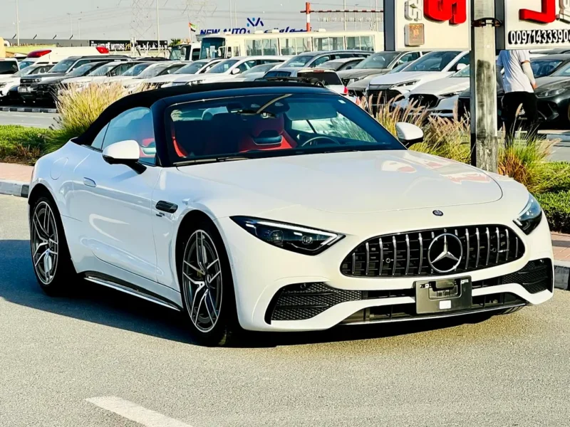 2023 Mercedes-Benz SL-Class SL 43 AMG 4 Cylinder Engine White Red Coupe