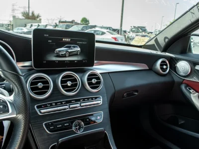 2016 Mercedes-Benz C-Class C450 4MATIC 6 Cylinder Engine White Red Wagon