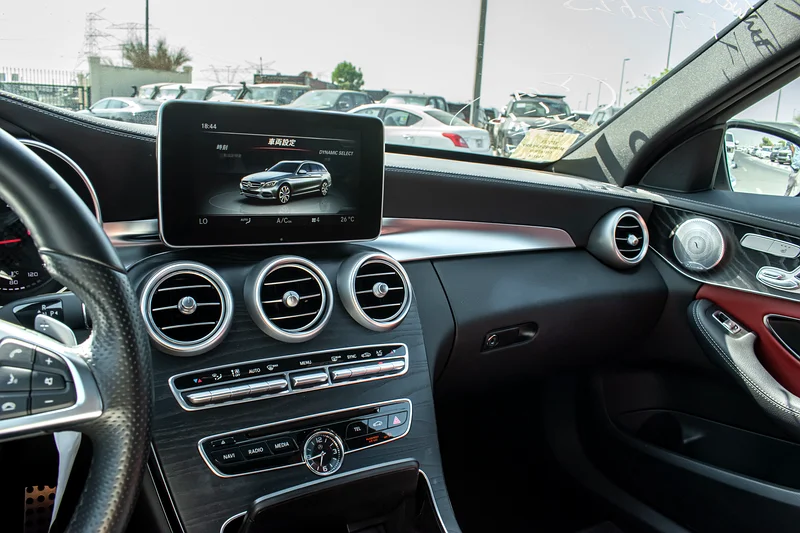 2016 Mercedes-Benz C-Class C450 4MATIC 6 Cylinder Engine White Red Wagon