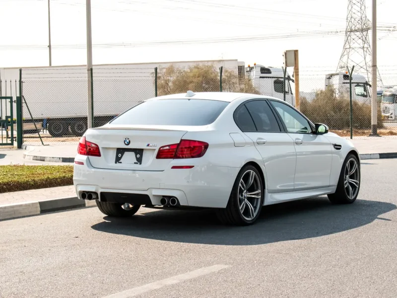 2012 BMW M5 Standard 8 Cylinders Engine White Black Sedan