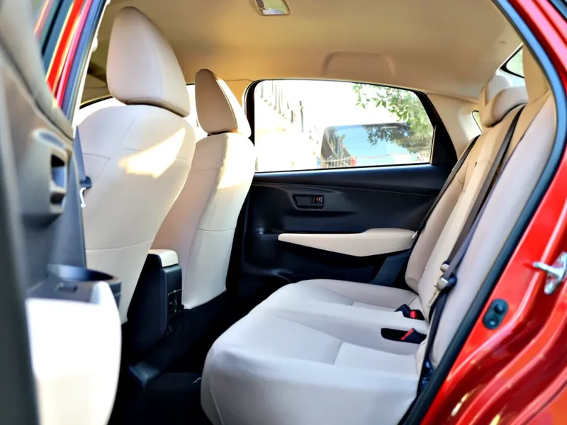 2023 Toyota Yaris S 4 Cylinders Engine Red Beige Sedan GCC Specs