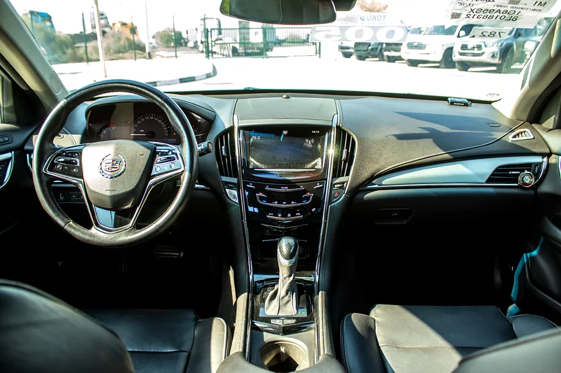 2014 Cadillac ATS Performance 4 Cylinders Engine Silver Black Sedan Clean Car