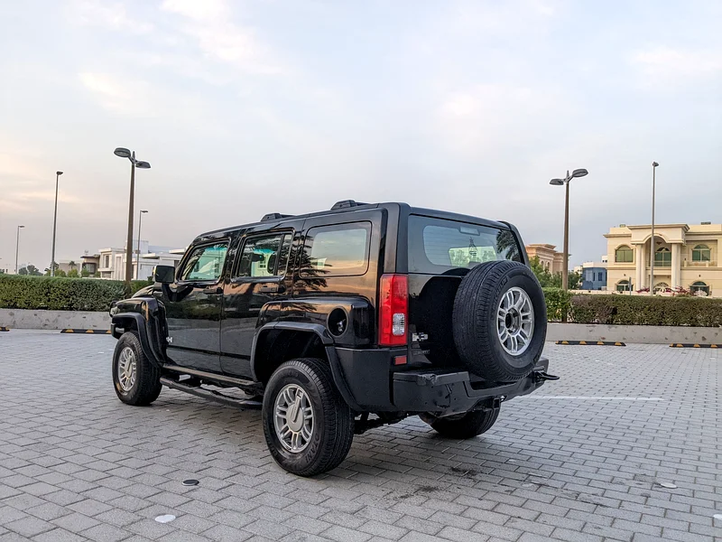 2008 Hummer H3 Other 5 Cylinder Engine Petrol Black SUV GCC Specs