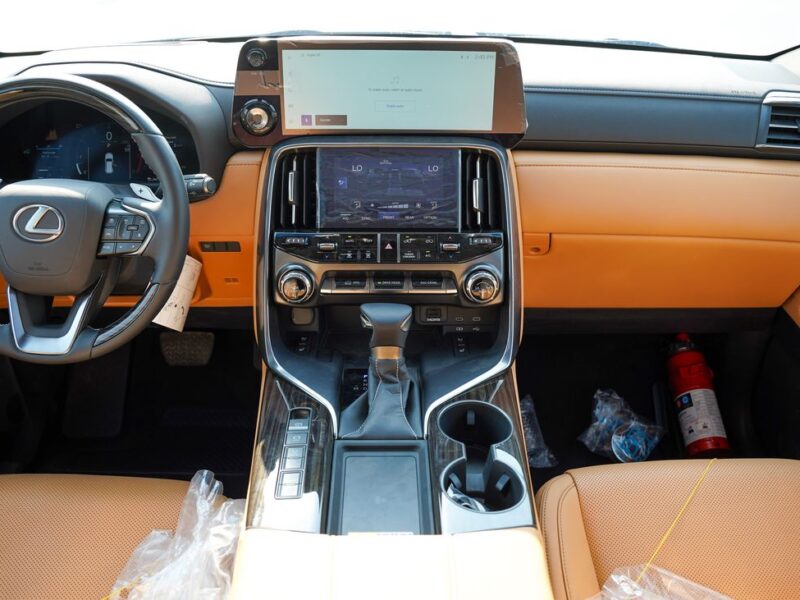 2024 Lexus LX 600 6 Cylinders Engine GCC Specs White Tan SUV