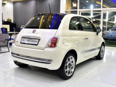 2015 Fiat 500 Lounge 4 Cylinders Engine White Red Hatchback GCC Specs