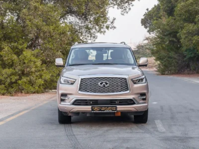 2023 Infiniti QX80 Luxury 5.6L 8 Cylinders Engine Grey Brwon SUV GCC Specs