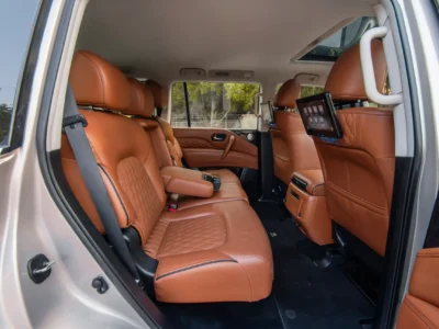 2023 Infiniti QX80 Luxury 5.6L 8 Cylinders Engine Grey Brwon SUV GCC Specs