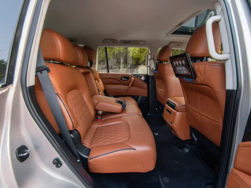 2023 Infiniti QX80 Luxury 5.6L 8 Cylinders Engine Grey Brwon SUV GCC Specs