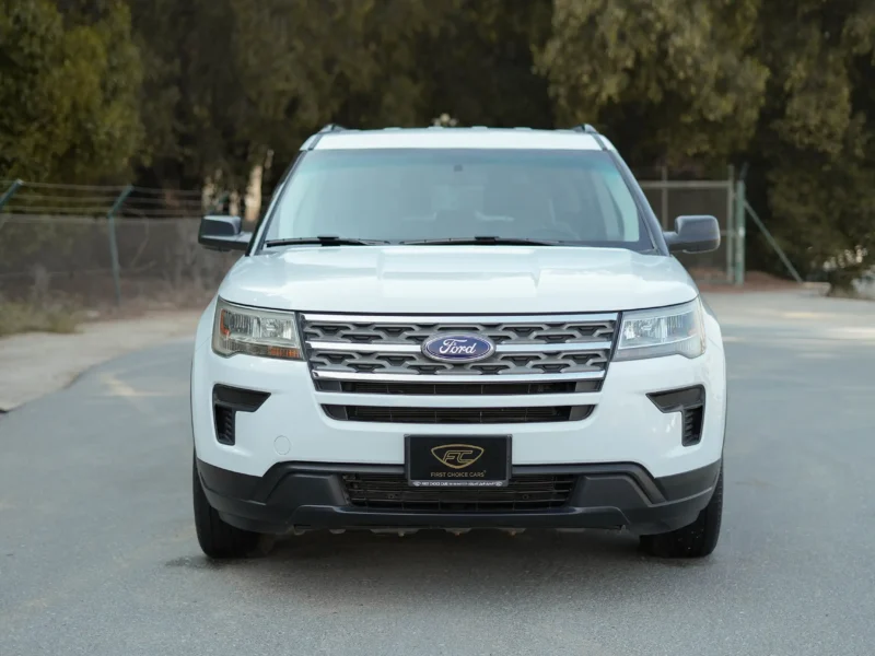 2018 Ford Explorer XLT 3.5L 6 Cylinders Engine 4WD GCC White Beige