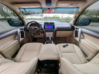 2018 Toyota Prado TXL 6 Cylinders Petrol Engine Black Beige SUV GCC Specs