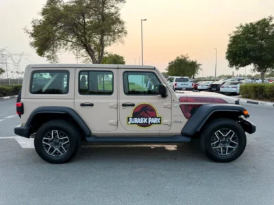 2024 Jeep Wrangler Sahara Unlimited 4 Cylinder Petrol Engine Beige SUV