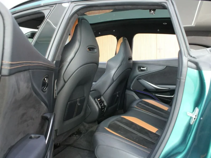 2022 Aston Martin DBX 550 4.0L twin-turbo V8 Engine Green Black SUV