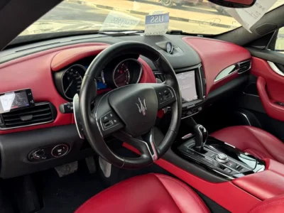 2017 Maserati Levante S 6 Cylinder Petrol Engine Black Red SUV CLEAN TITLE