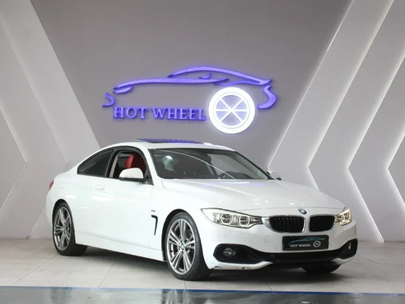 2014 BMW 435i M Sport 3.0 Liter 6 Cylinder Petrol Engine White Red Coupe