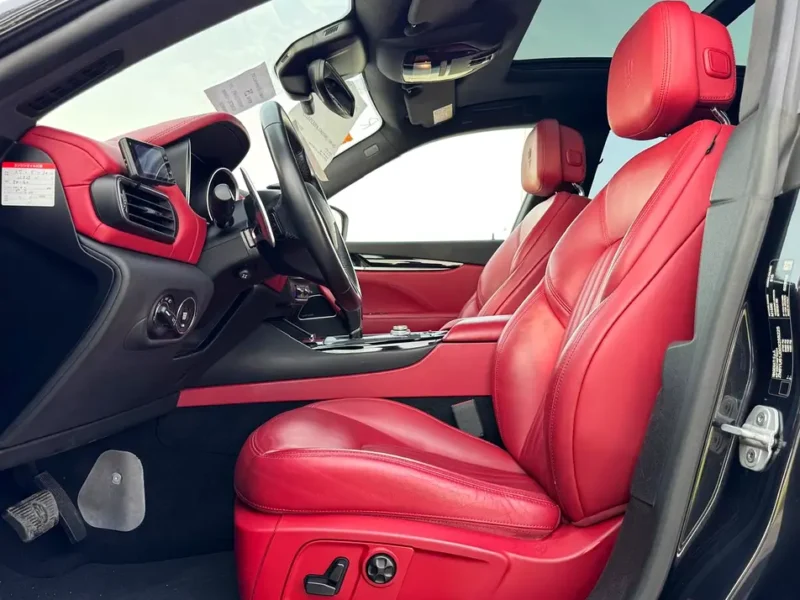 2017 Maserati Levante S 6 Cylinder Petrol Engine Black Red SUV CLEAN TITLE