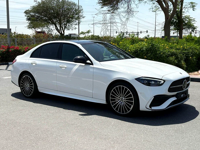 2022 Mercedes-Benz C-Class C300 Sport 4 Cylinder Petrol Engine White Black Sedan