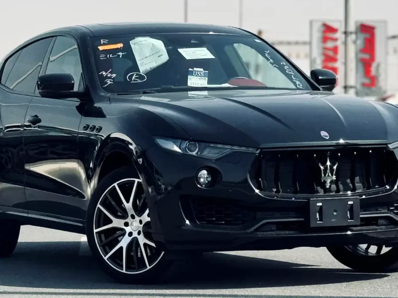 2017 Maserati Levante S 6 Cylinder Petrol Engine Black Red SUV CLEAN TITLE