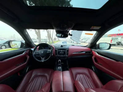 2017 Maserati Levante S 6 Cylinder Petrol Engine Black Red SUV CLEAN TITLE