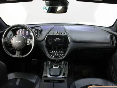 2022 Aston Martin DBX 550 4.0L twin-turbo V8 Engine Green Black SUV